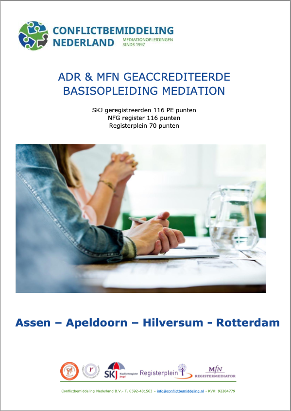 Brochure 10 daagse opleiding tot mediator